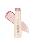Hearts Dewy Stick Highlighter - Creamy Formula for Natural Glow - 8g