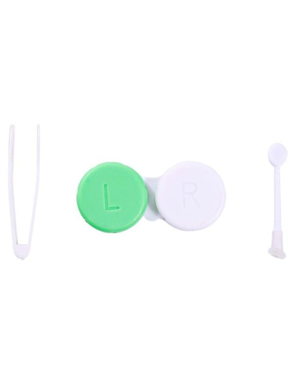 Collier Contact Lens Case Kit - Travel-Friendly with Tools & Mirror - Assorted Colors