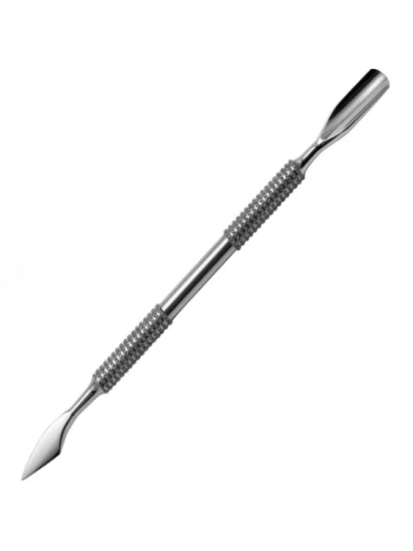 Salon System Pedicure Tool - Double-Sided Cuticle Remover - Stainless Steel