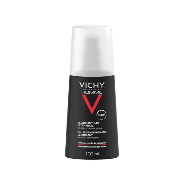 Vichy Men Ultra Fresh Deodorant Spray 24-Hour Protection 100ml
