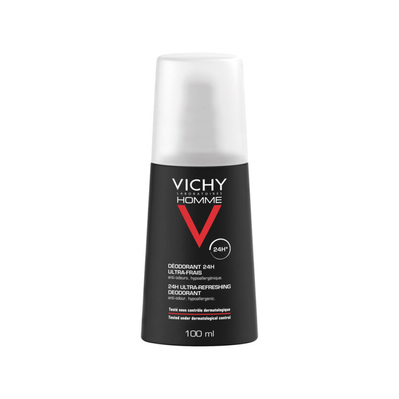 Vichy Men Ultra Fresh Deodorant Spray 24-Hour Protection 100ml