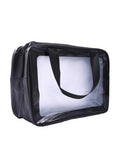 Salon System Large Transparent Cosmetic Bag with Handle