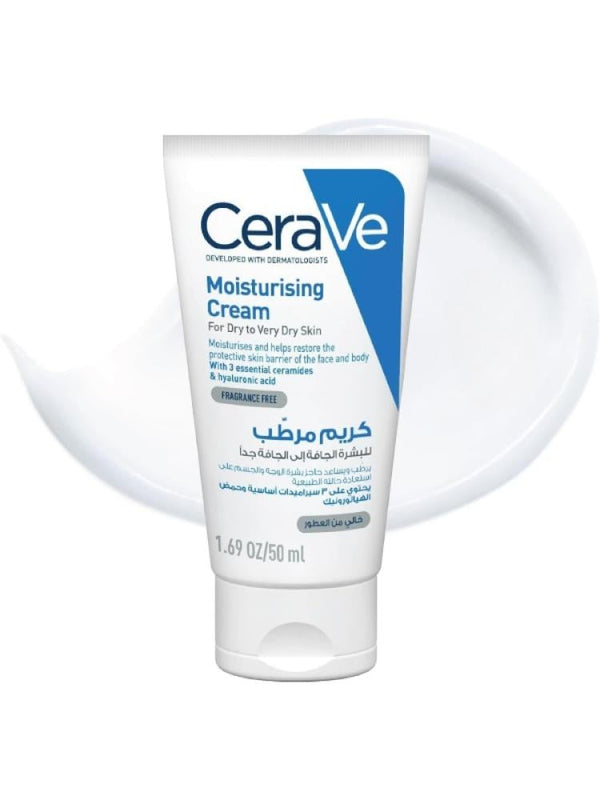 Cerave Moisturizing Cream for Dry Skin - Ceramides, Hyaluronic Acid, 50ml