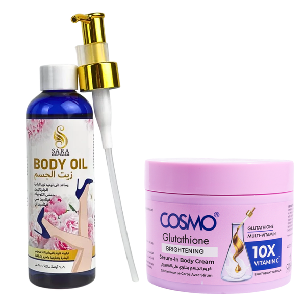 Cosmo Glutathione Vitamin C Skin Brightening Set with Kojic Acid