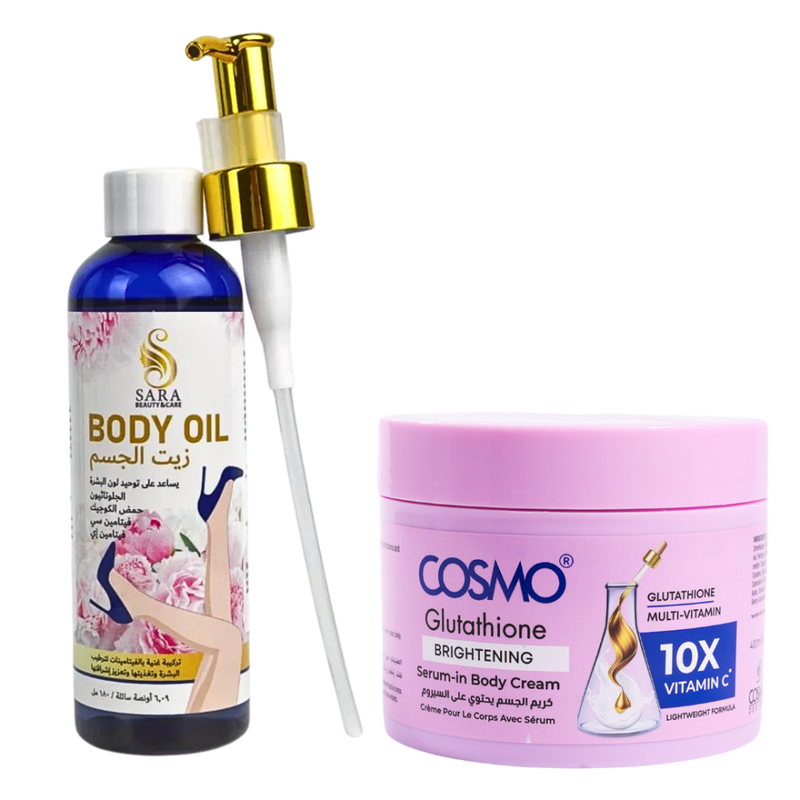 Cosmo Glutathione Vitamin C Skin Brightening Set with Kojic Acid