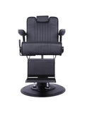 Salon System Men's Barber Chair 5228H-127 - Full Black