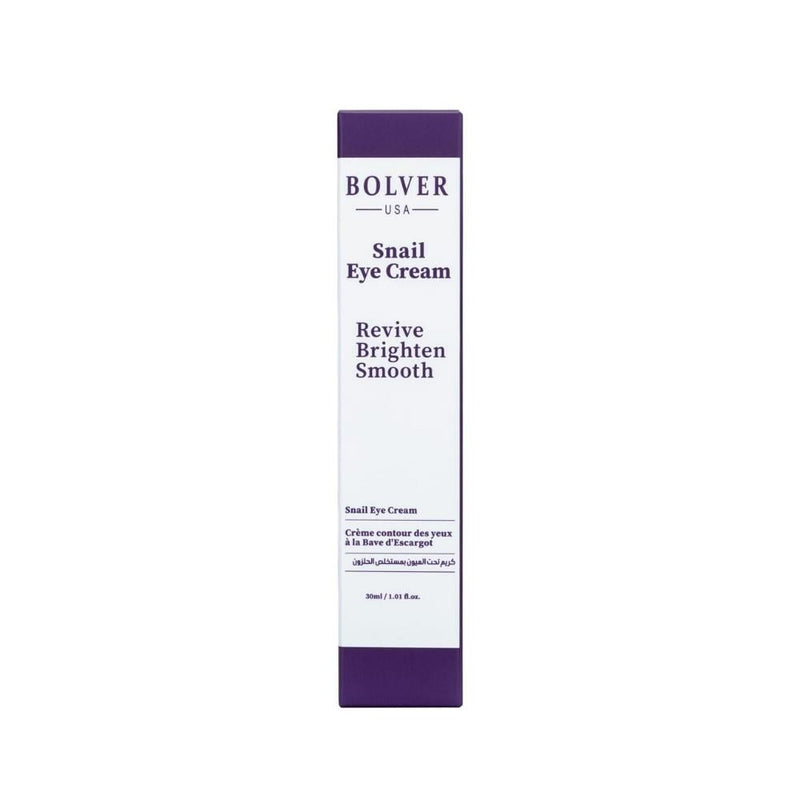 Bolver Snail Extract Under Eye Cream, Hydrating and Brightening, 30ml
