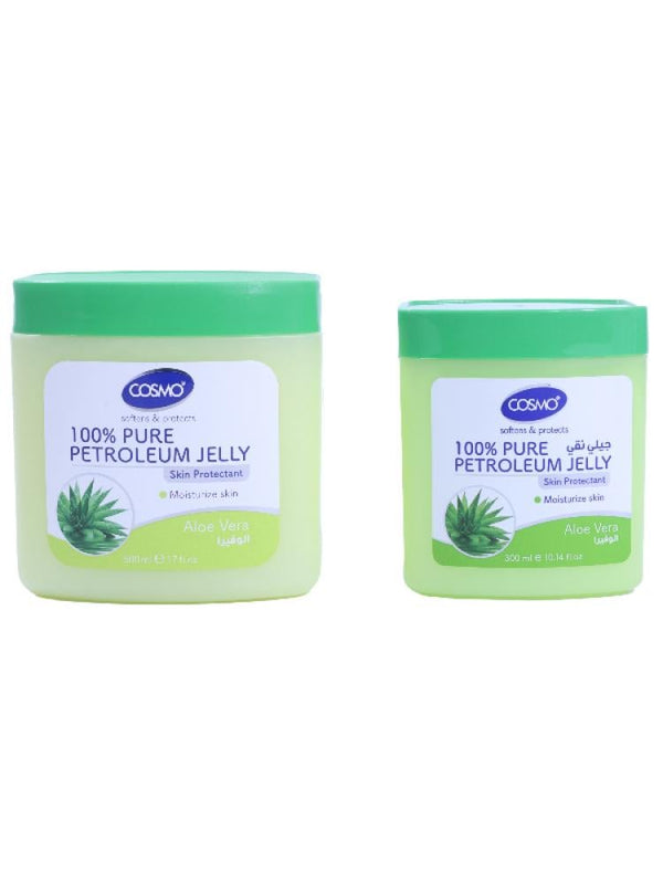 Cosmo 100% Pure Petroleum Jelly with Aloe Vera - 500ml + 300ml