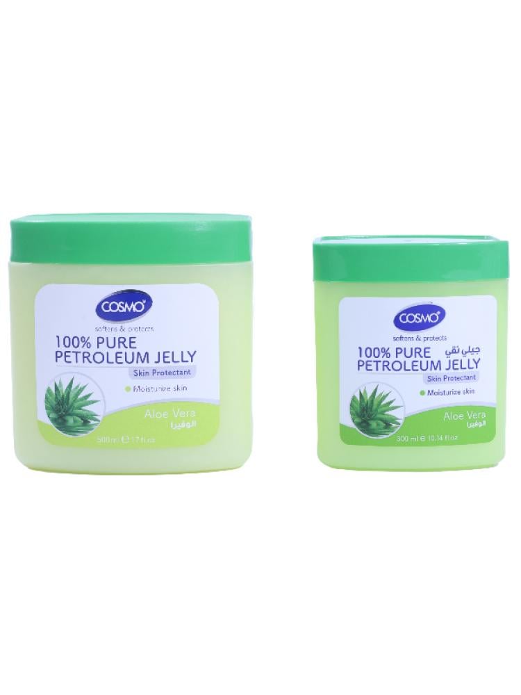 Cosmo 100% Pure Petroleum Jelly with Aloe Vera - 500ml + 300ml