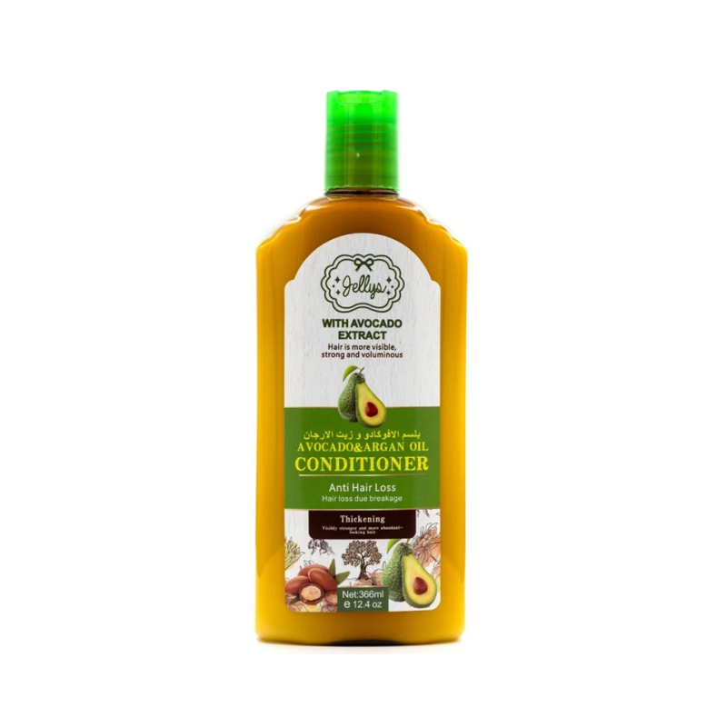 Jellys Avocado & Argan Oil Conditioner, Hair Strengthening, 366ml