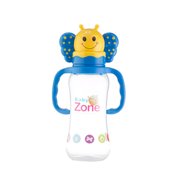 Baby Zone Plastic Baby Bottle with Movable Handle 240ml, BPA-Free