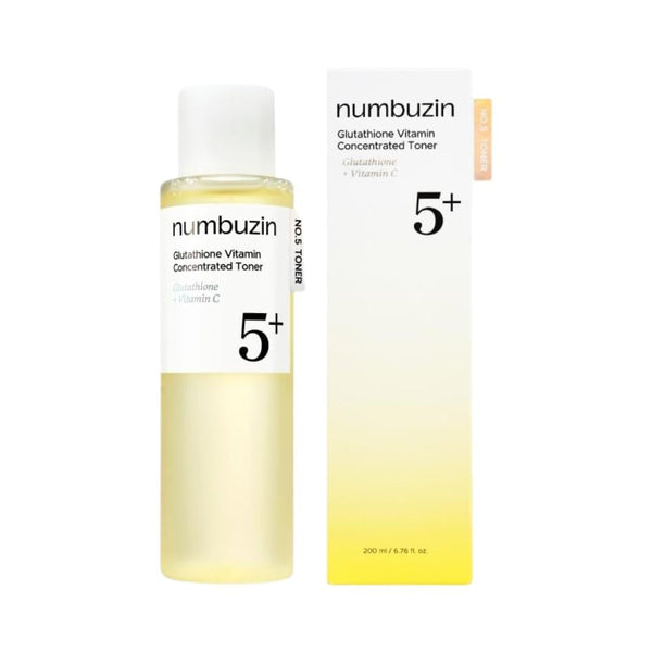 Numbuzin No. 5+ Vitamin Brightening Toner, Niacinamide, Vitamin C, 200ml