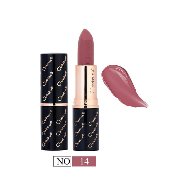 Christine Lipstick Berry 2 Cashmere - Creamy Matte, Waterproof, 3.7g