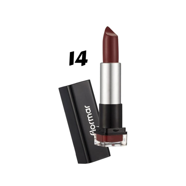 Flormar HD Matte Lipstick, Ruby Brown, 14, 4g