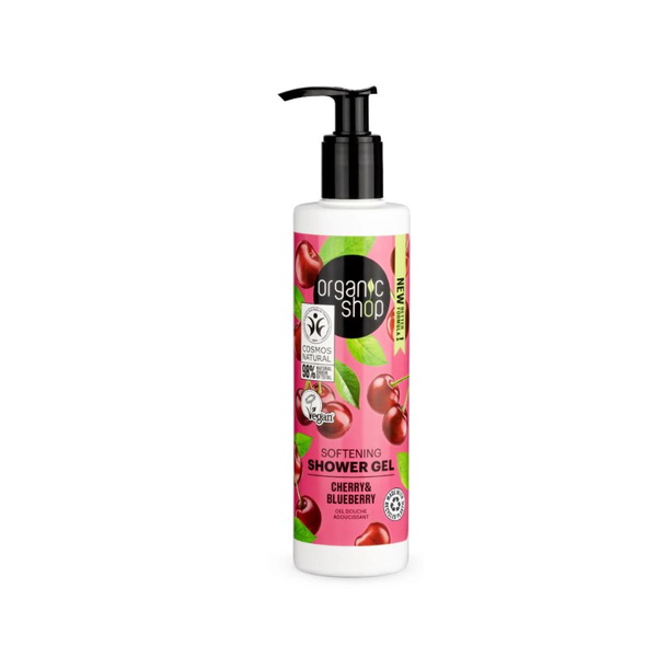 Organic Shop Daily Care Shower Gel with Blueberry and Cherry, 280ml
