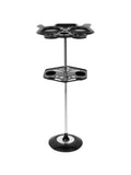 Salon System Hair Dryer Stand with Shelves - 84 cm