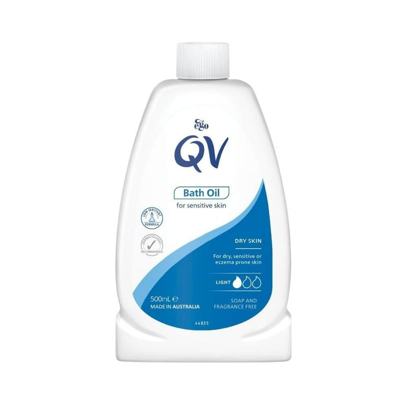 Qv Bath Oil Fragrance-Free For Dry and Sensitive Skin 500ml