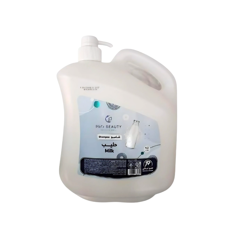 Milk Shampoo Nourishing Moisturising Formula for Dry Hair Pro Beauty 4.2L