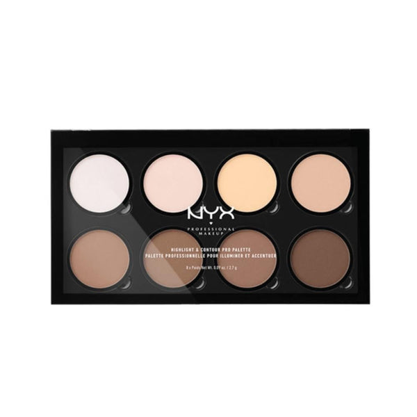 Contour and Highlight Palette Professional Face Kit 8 Shades NYX 20g
