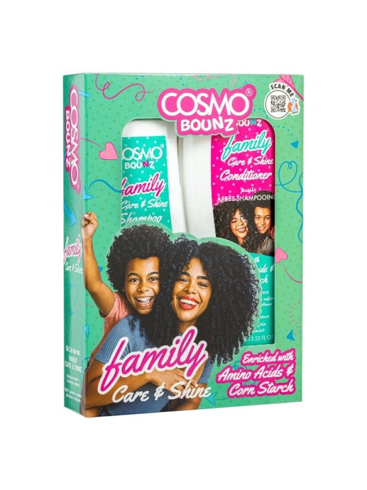 Cosmo Bounz Family Care and Shine Shampoo and Conditioner Set Amino Acids 2 x 400ml
