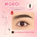 Pink Flash Eyebrow Pencil, Fine Tip, Smudge-Proof, GR01 Natural Gray