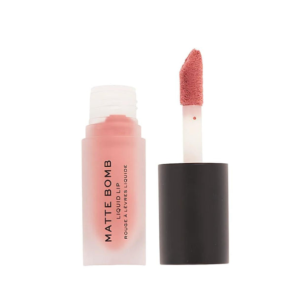 Revolution Matte Bomb Liquid Lipstick Fancy Pink Matte Finish Long-Lasting