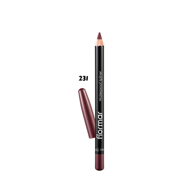 Flormar Waterproof Lip Liner 231 Berry Stain Long-Lasting Formula