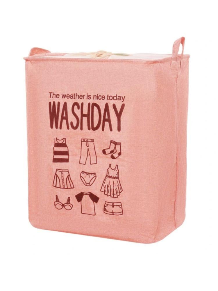 Foldable Fabric Storage Basket for Laundry and Toys - Assorted Colors