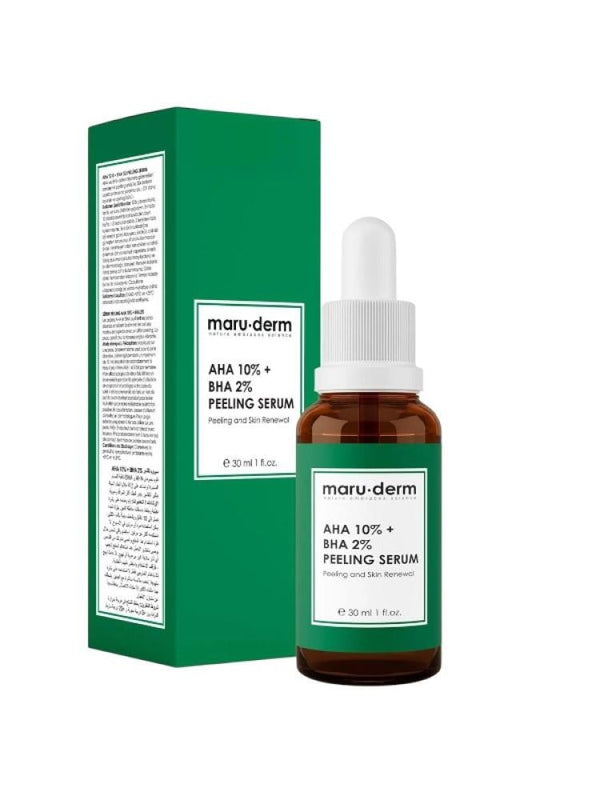 Maru Derm AHA 10% + BHA 2% Exfoliating Serum for Radiance and Smoothness - 30ml