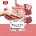 Shea Sugar Scrub Moroccan Rose Exfoliating Body Scrub Cosmo 450g