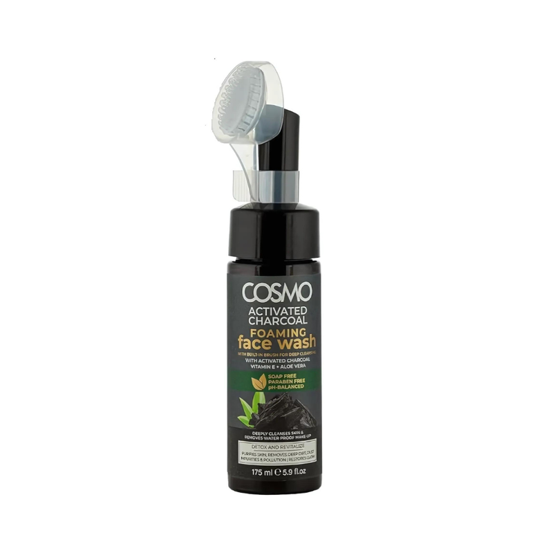 Cosmo Charcoal Foaming Facial Wash, Deep Cleansing, 175ml