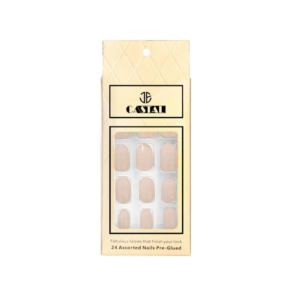 Castal Self-Adhesive Artificial Nails, 24 Count, Natural Look