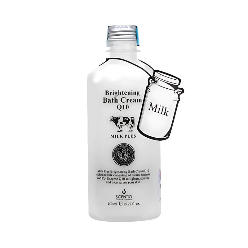 Milk Plus Q10 Body Whitening Shower Cream Brightening Scentio 450ml