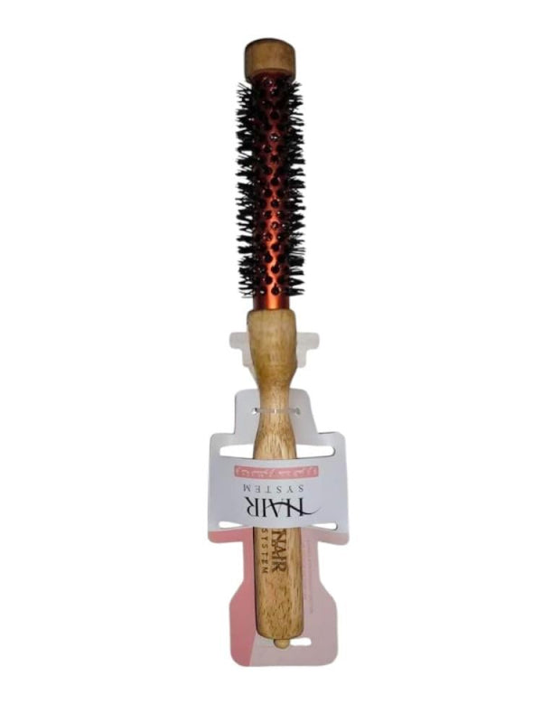 Hair System 16mm Wooden Round Hair Brush Heat-Resistant Styling Brush YMR25006