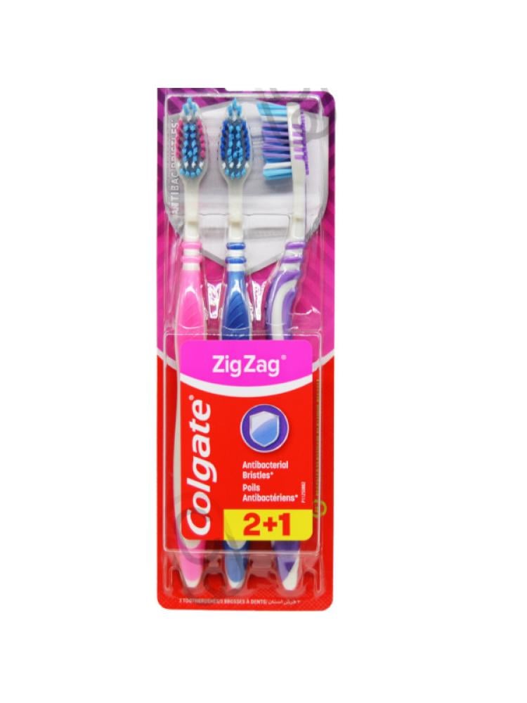 Colgate Zig Zag Medium Toothbrush, 18 Count Value Pack