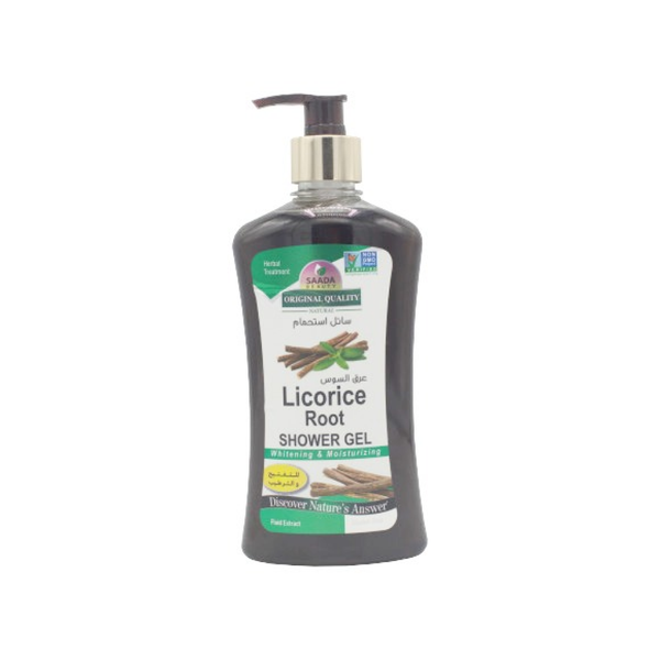Saada Beauty Shower Gel, Licorice Extract, Moisturizing, 500ml