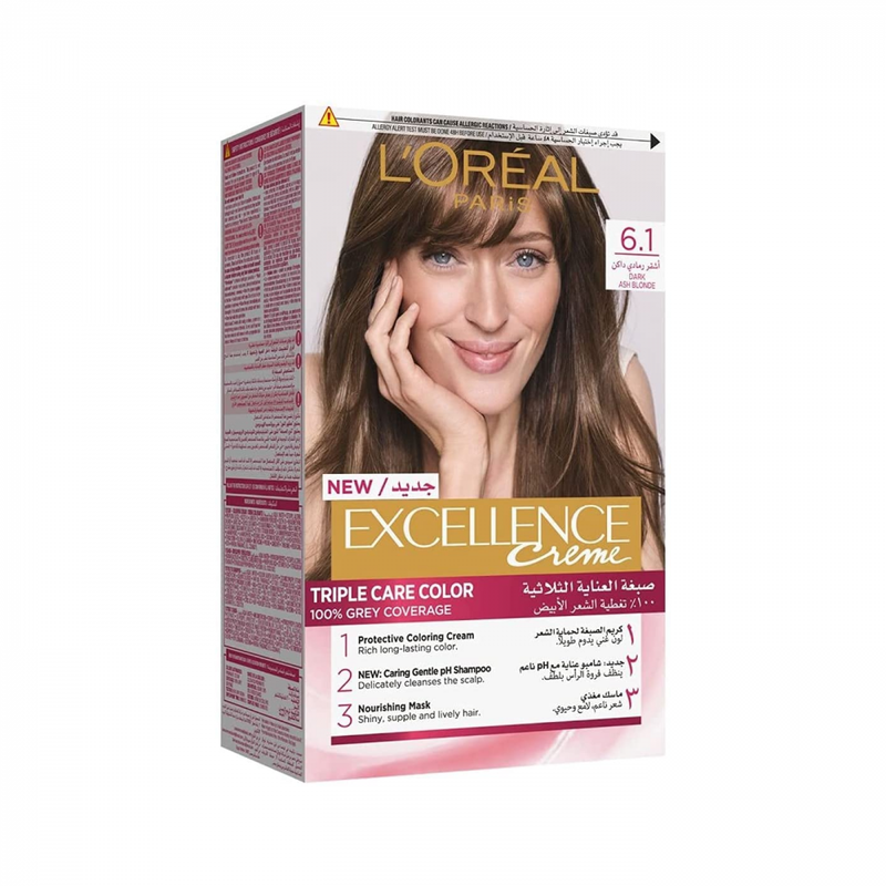 L'Oreal Paris Excellence Hair Color 6.1 Dark Gray