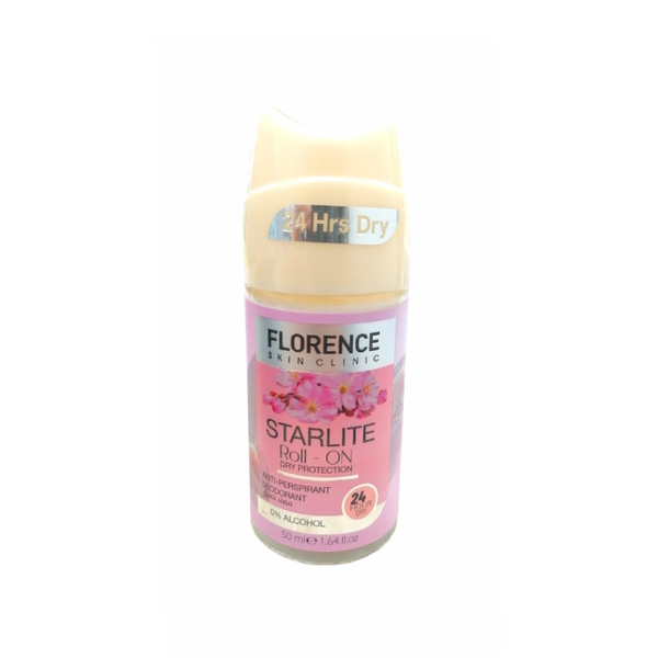 Florence Starlight Roll-On Deodorant, Antiperspirant, Long-Lasting Freshness, 50ml