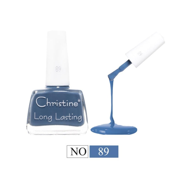 Christine Long Lasting Nail Polish, Shade 89, High-Shine Finish