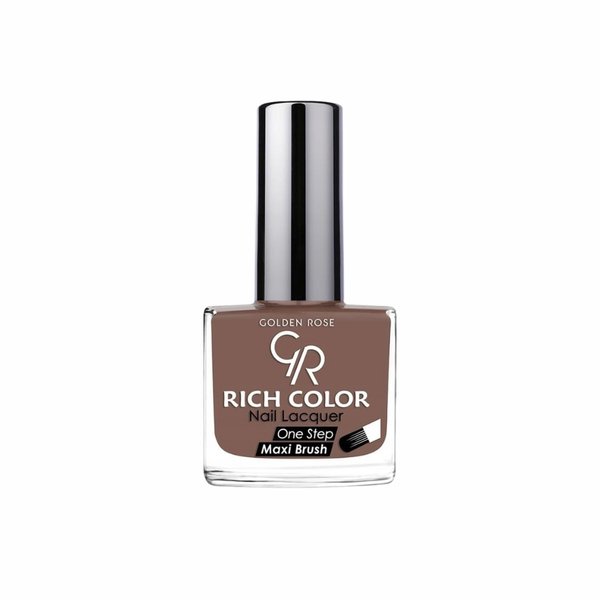 Golden Rose Rich Nail Polish 114, Dark Brown, Quick-Drying, Long-Lasting Shine