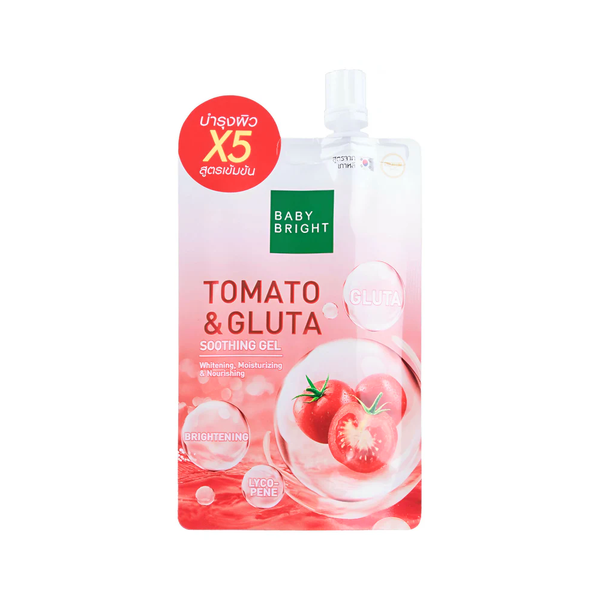 Baby Bright Tomato & Glutathione Soothing Gel, 50g, Calms Skin, Lightens Dark Spots
