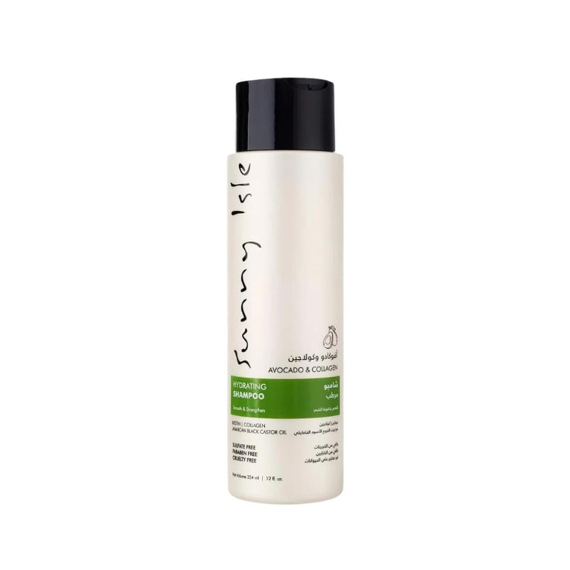 Sunny Isle Avocado & Collagen Moisturizing Shampoo, with Jamaican Black Castor Oil and Biotin, 354ml