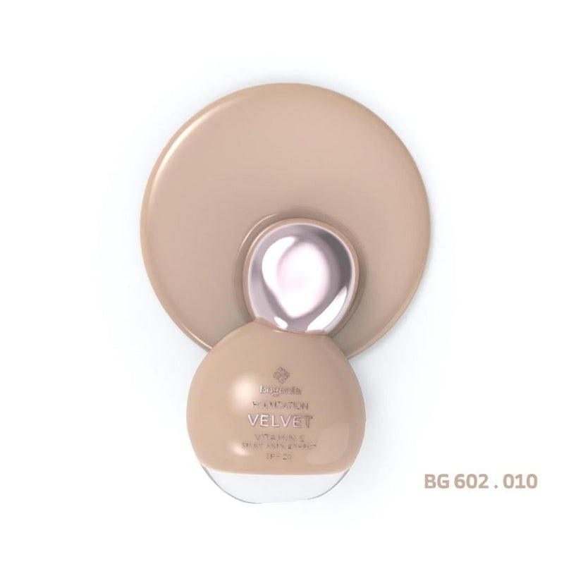 Bogenia Velvet Foundation Cream Hazel BG602.010 Matte Finish 30ml