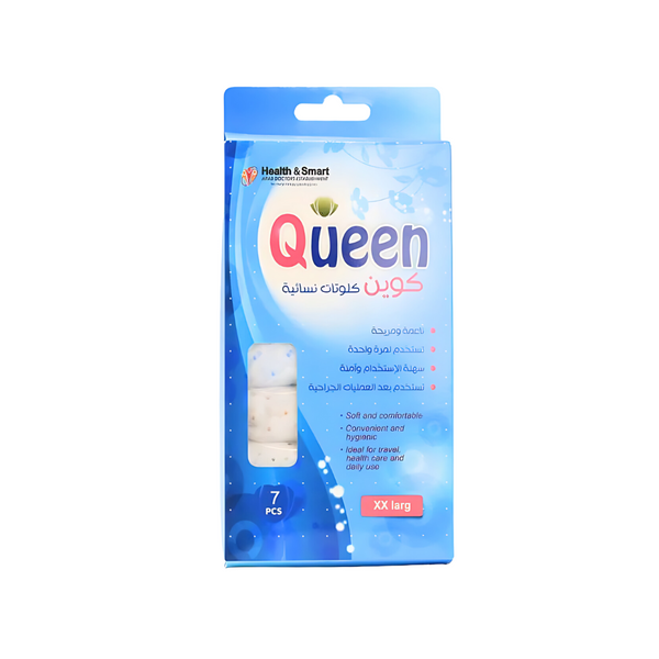 Queen Women's Period Panties 7-Pack Absorbent Cotton Size XXL