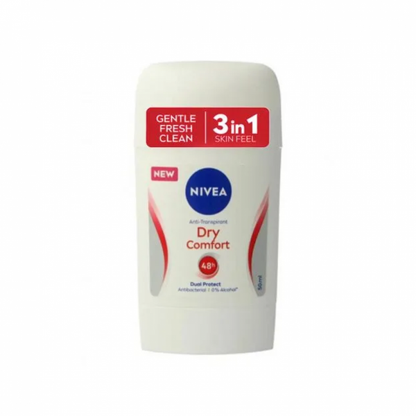 Nivea Dry Comfort Deodorant Stick, 48-Hour Protection, 50ml