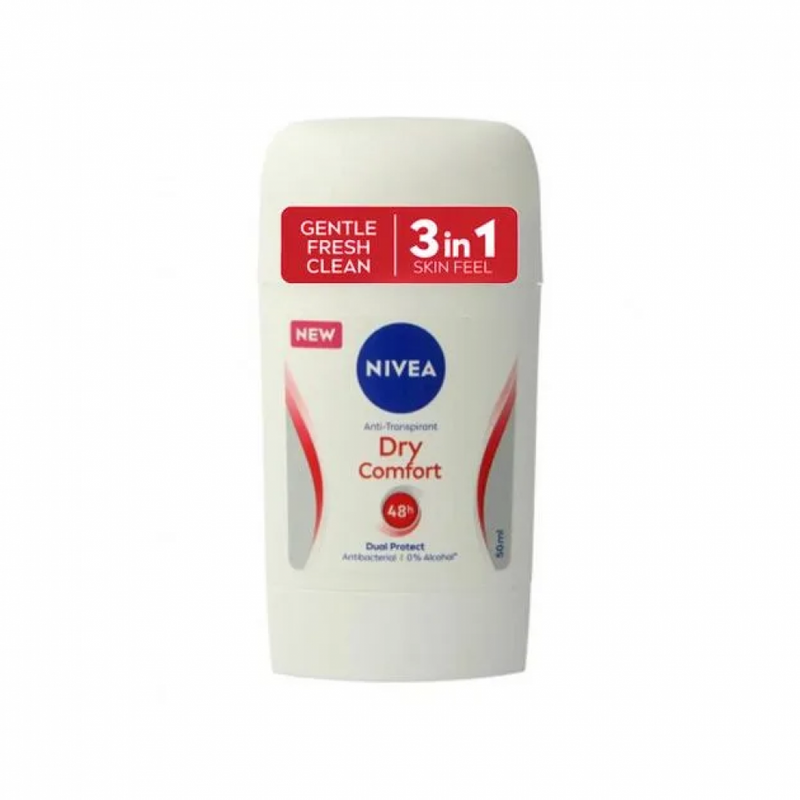 Nivea Dry Comfort Deodorant Stick, 48-Hour Protection, 50ml