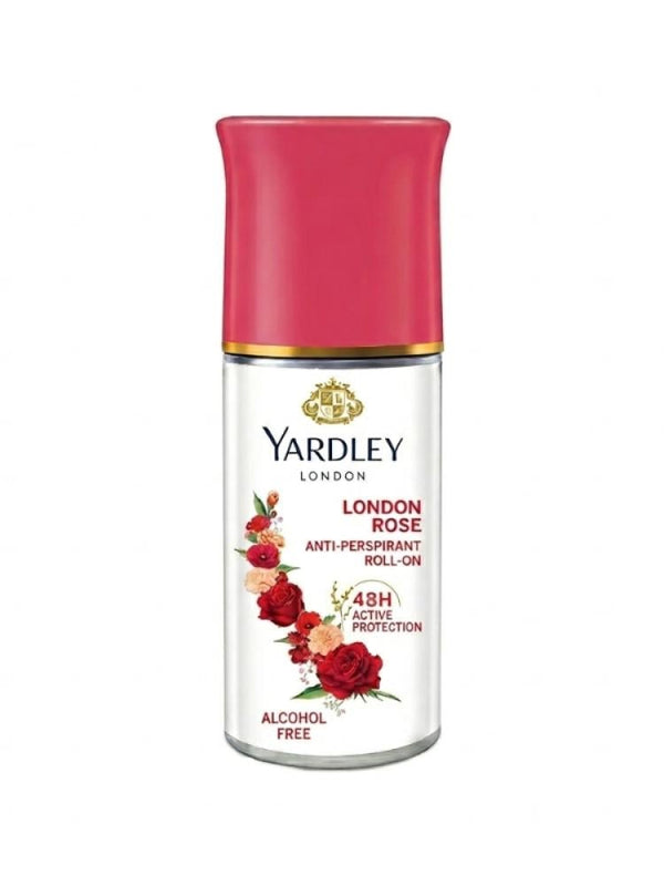 Yardley London Rose Roll-On Antiperspirant - 50ml