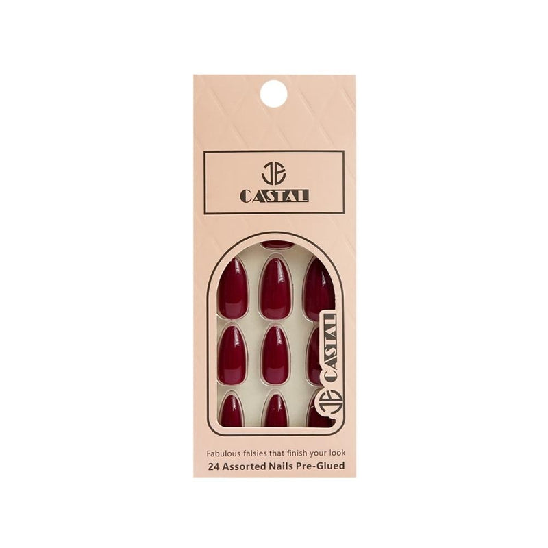 Self-Adhesive Artificial Nails Reusable C03 Castal 24 Pieces