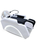 Salon System Electronic Shampoo Bed H058W Hydro-Massage White