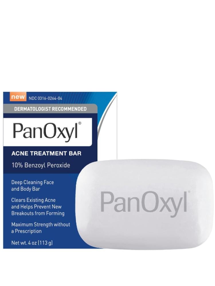 PanOxyl Acne Cleansing Bar, 10% Benzoyl Peroxide, 113g